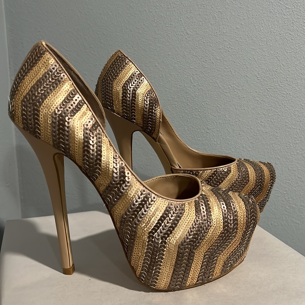 New Steve Madden Disko Sequence Platform Heels - image 3